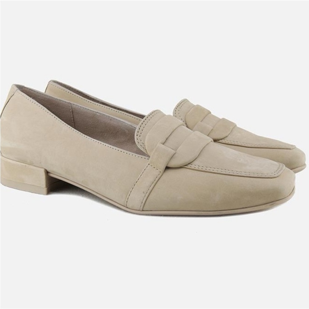 Paul Green Rimona Partita Loafers Sabbia Nubuck Cream Sz 5.5
